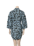 Printed Button Down Dress