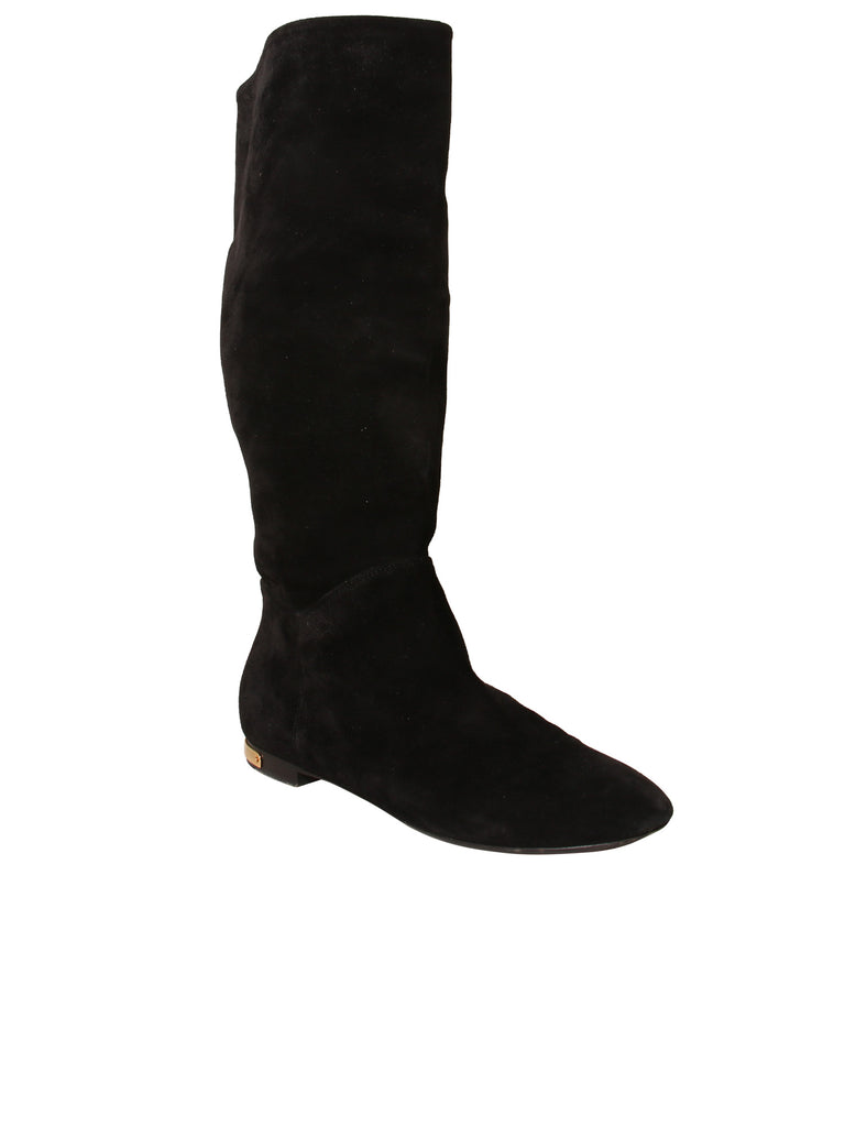 Suede Flat Boots