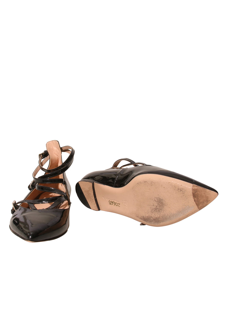 Pointed Patent Leather Flats