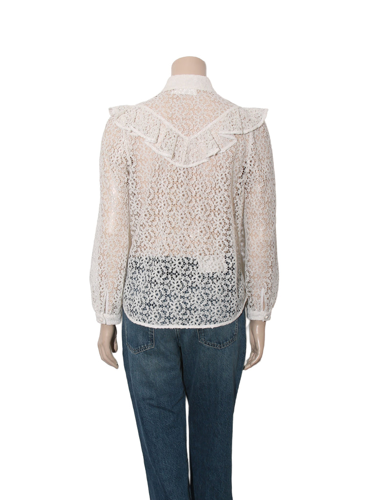 Lace Button Down Shirt
