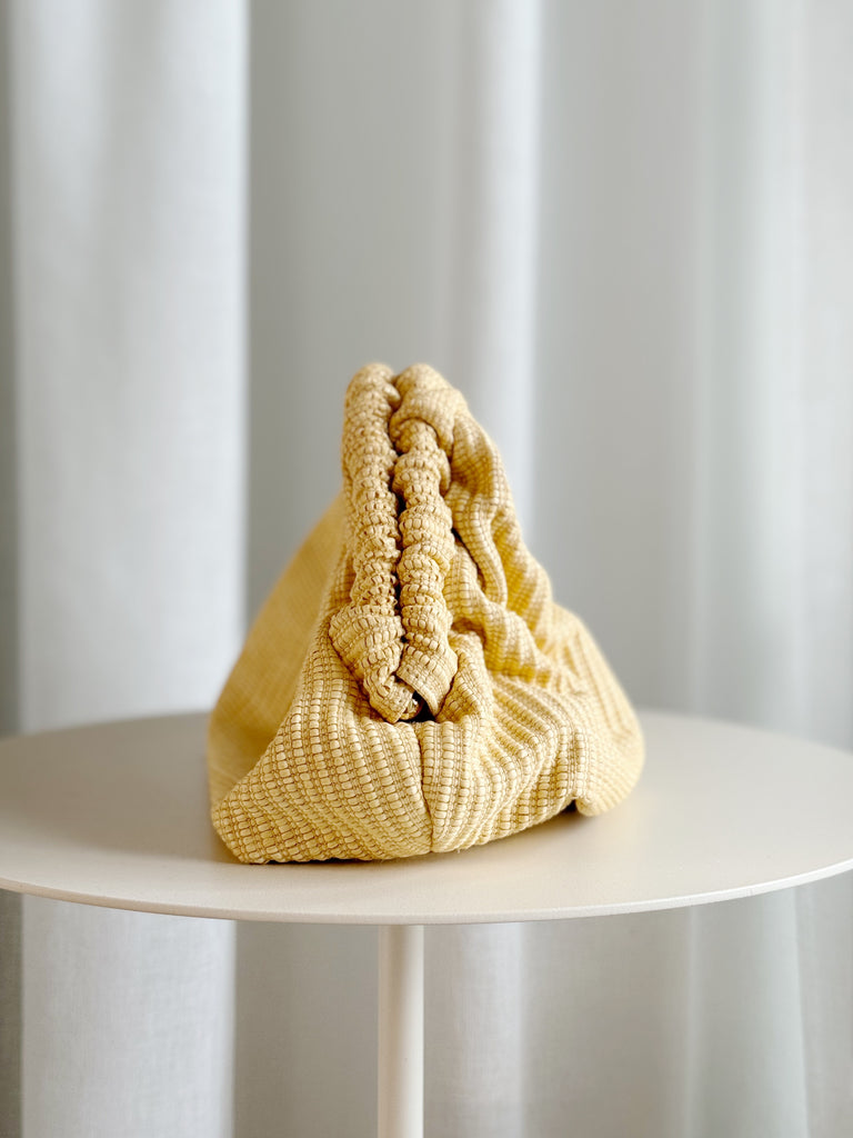 Cloud Raffia Clutch
