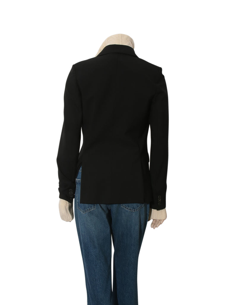 Blazer with Detachable Cable Knit Insert