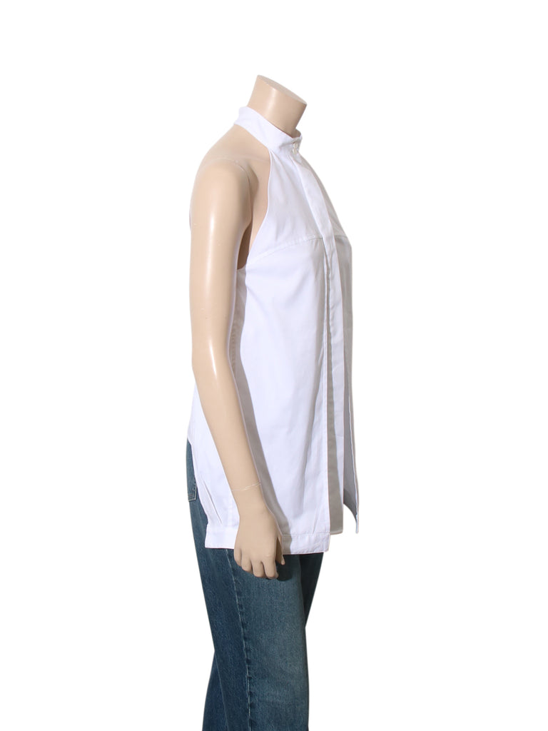High Neck Sleeveless Blouse