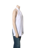High Neck Sleeveless Blouse