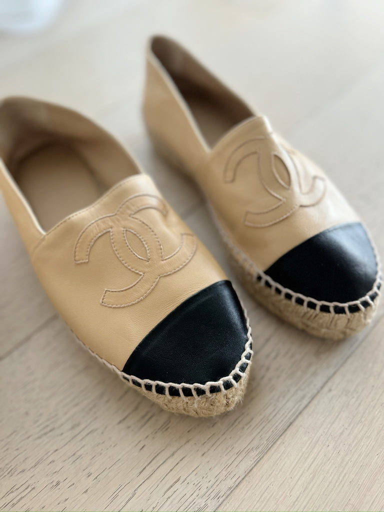 Leather Logo Espadrilles