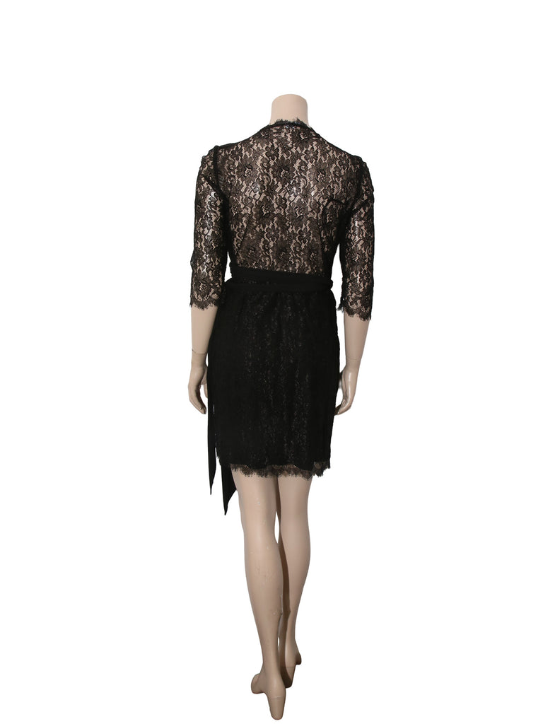 Lace Wrap Dress