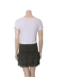 Printed Elastic Silk Skirt