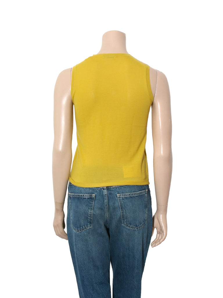 Cashmere Sleeveless Knit Top
