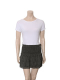 Printed Elastic Silk Skirt