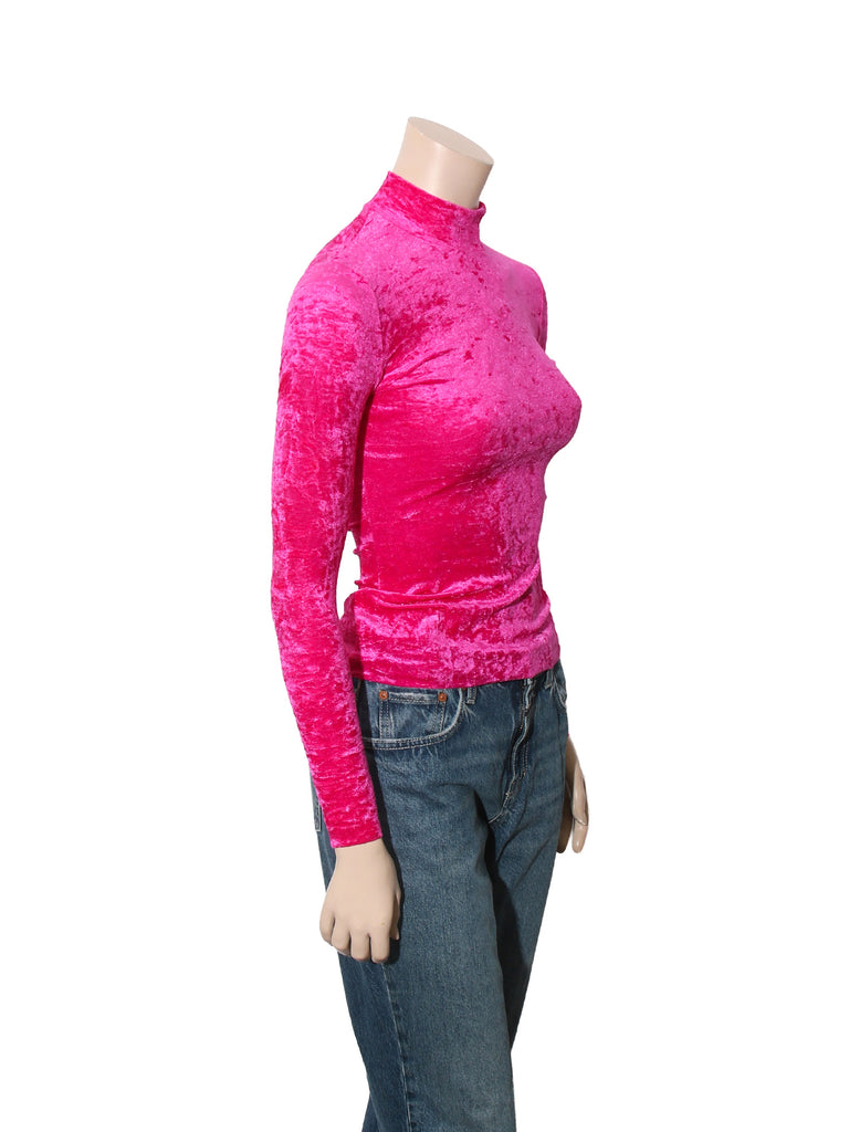 Long Sleeve Velvet Top