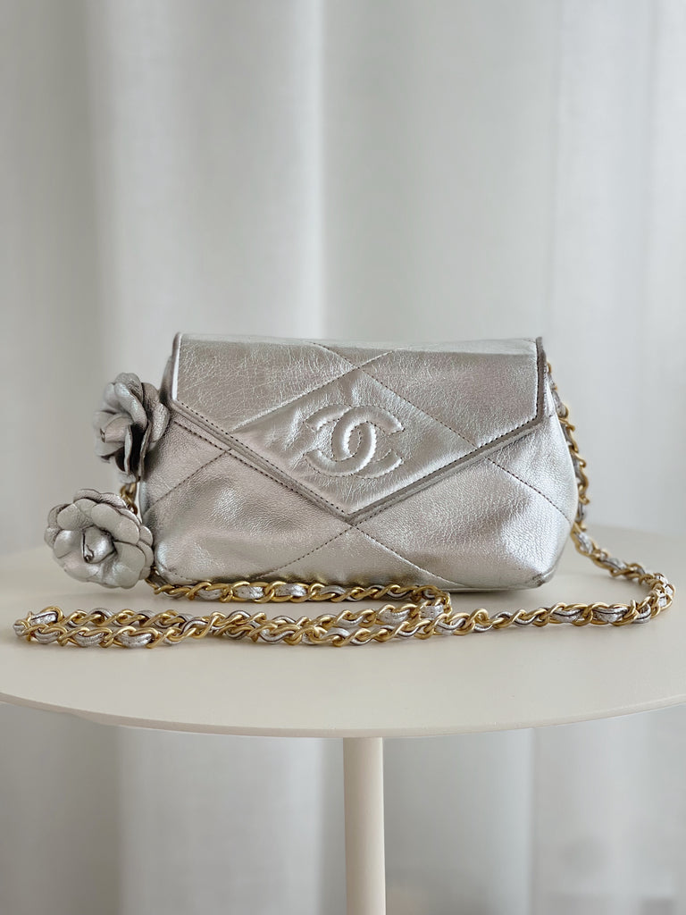Vintage Metallic Leather Bag