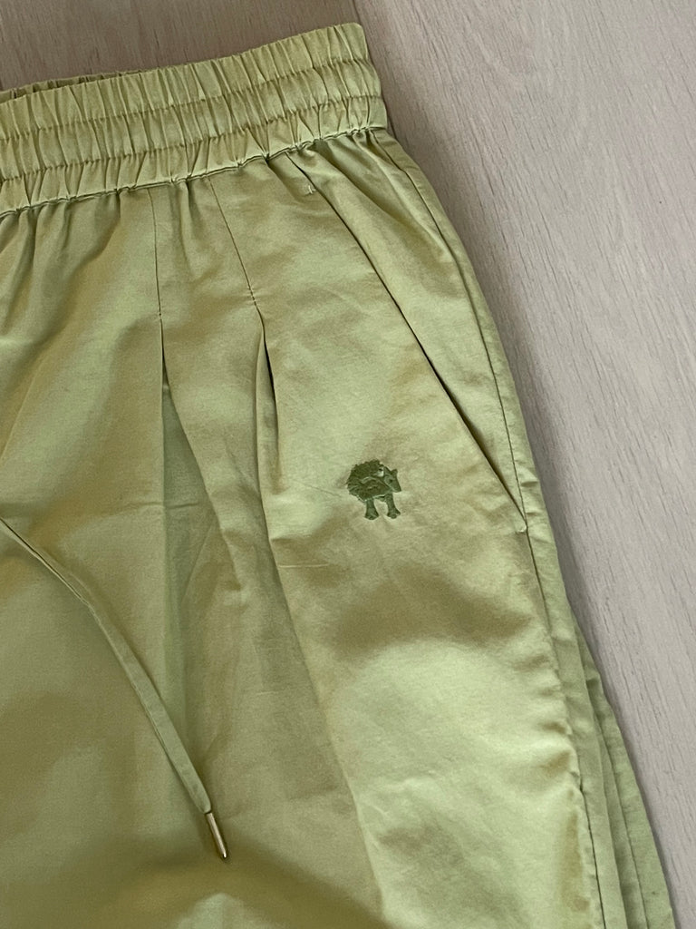 Cotton Silk Slouch Pants