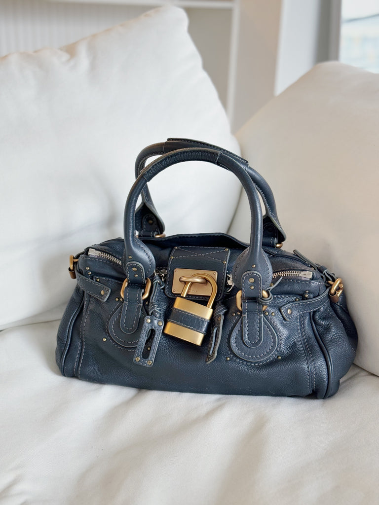 Vintage Leather Paddington Handle Bag