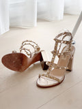 Rockstud Leather Sandals