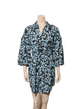 Printed Button Down Dress