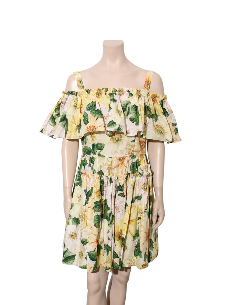 Off-Shoulder Floral Dress