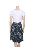 Silk Printed Midi Skirt