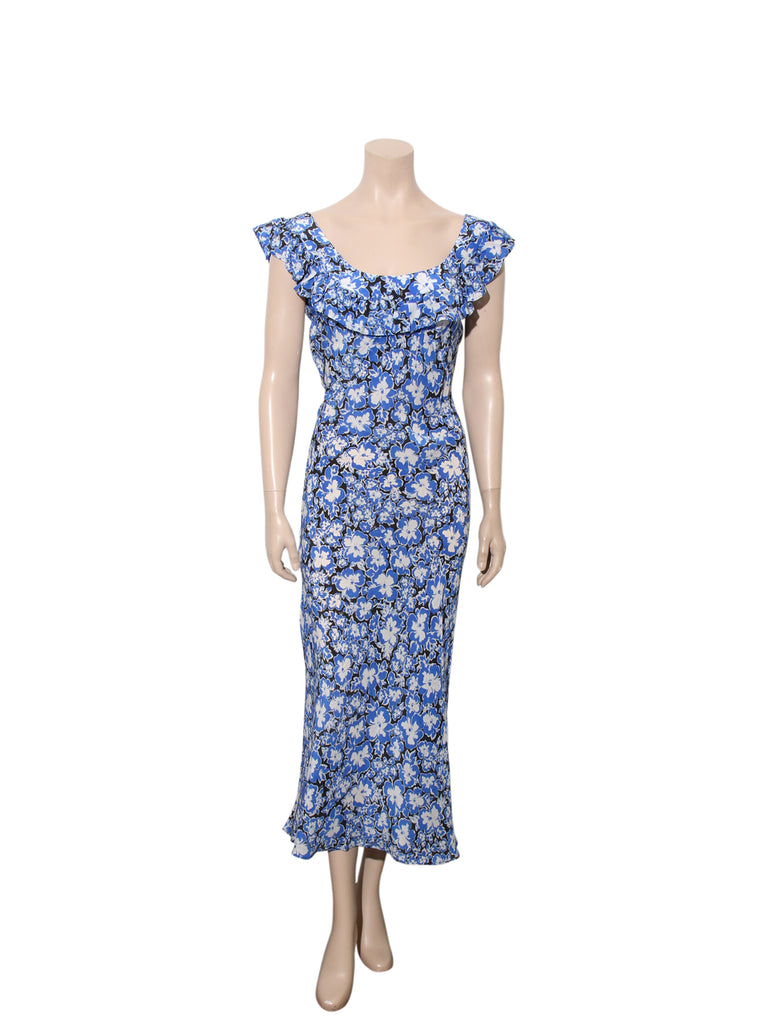 Lou Dandelion Floral Midi Dress