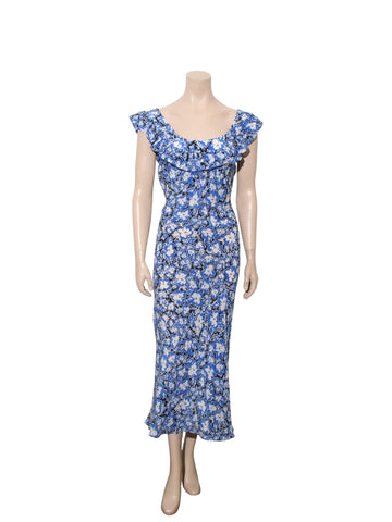 Lou Dandelion Floral Midi Dress