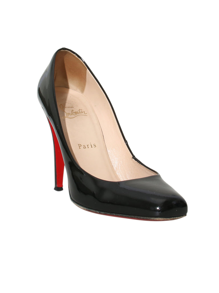 Patent Leather Square Toe Pumps