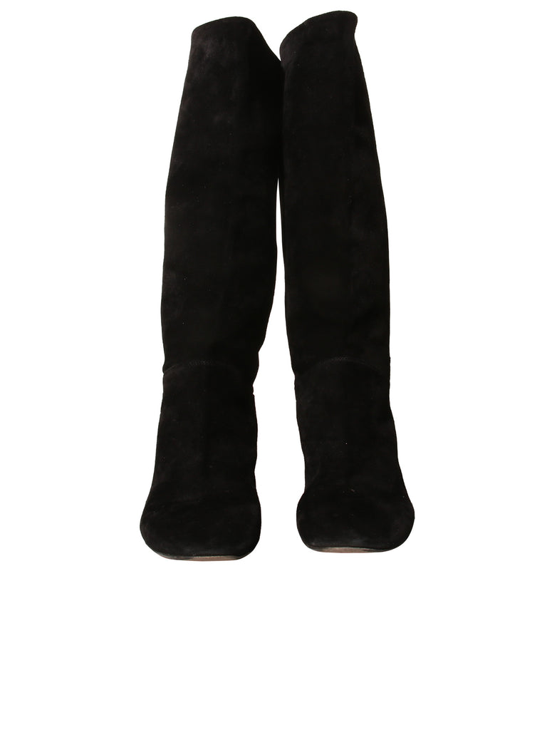 Suede Flat Boots