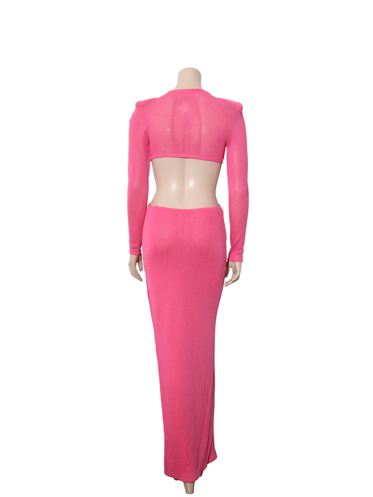 Cut-Out Knit Dress