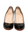 Patent Leather Round Toe Pumps
