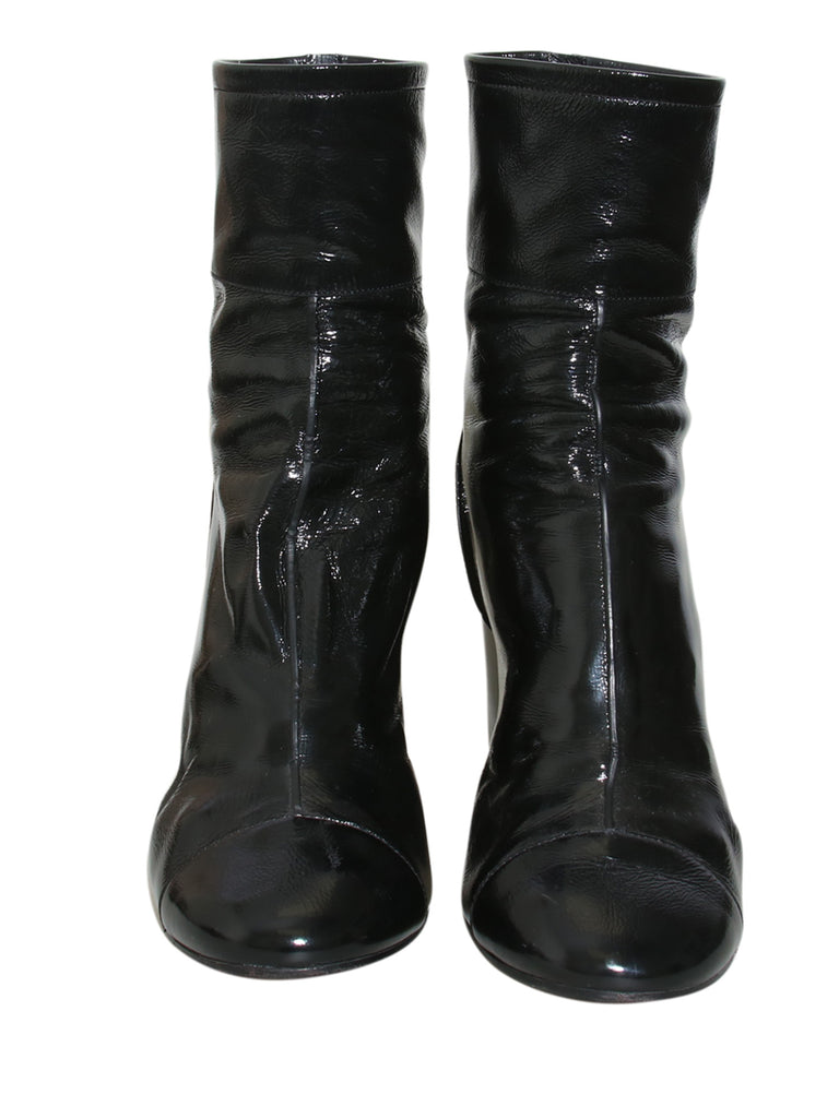 Patent Leather Booties