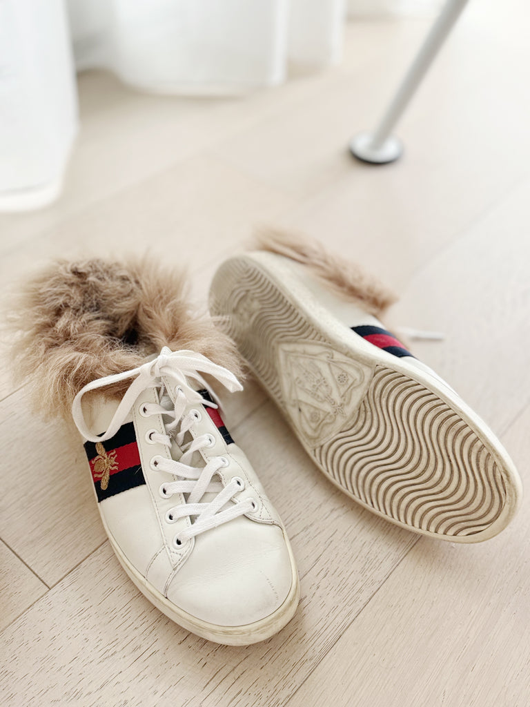 Fur-Lined Ace Sneakers