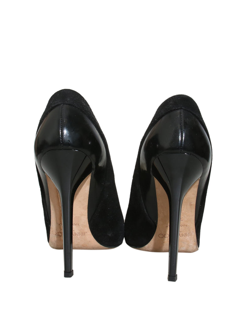 Suede and Leather Pumps