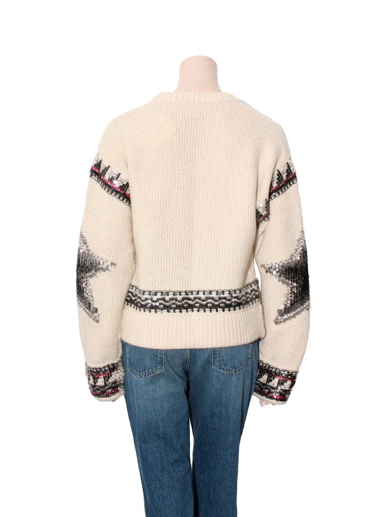 Knit Cashmere Sequin Sweater
