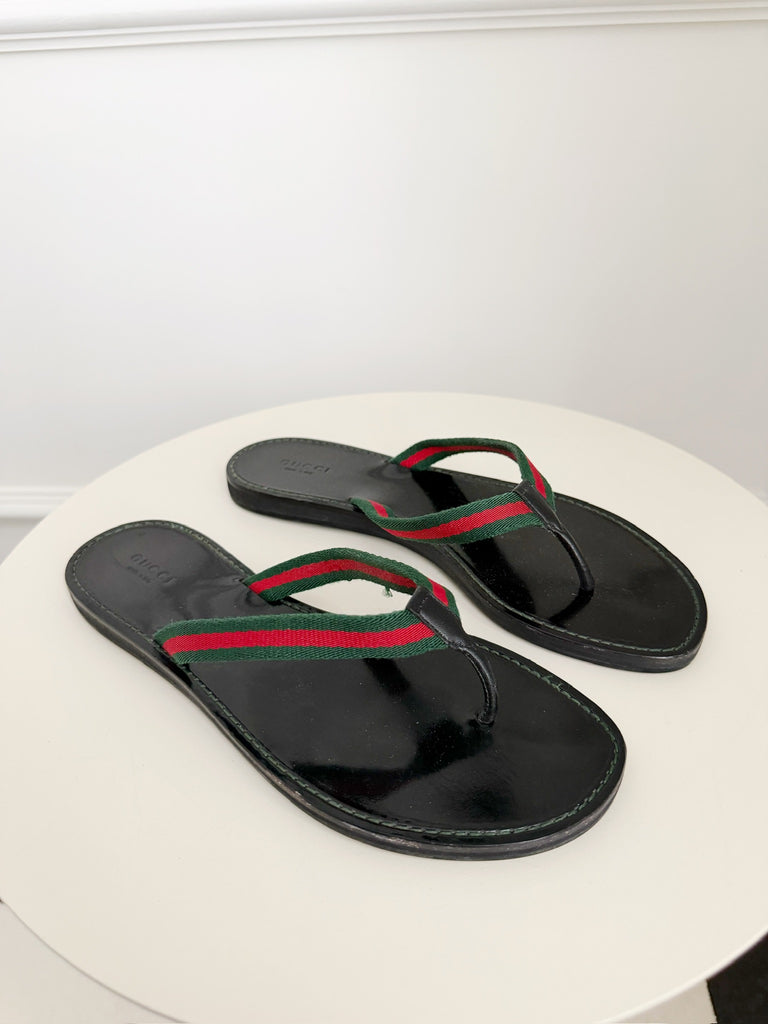 Web Accent Thong Sandals