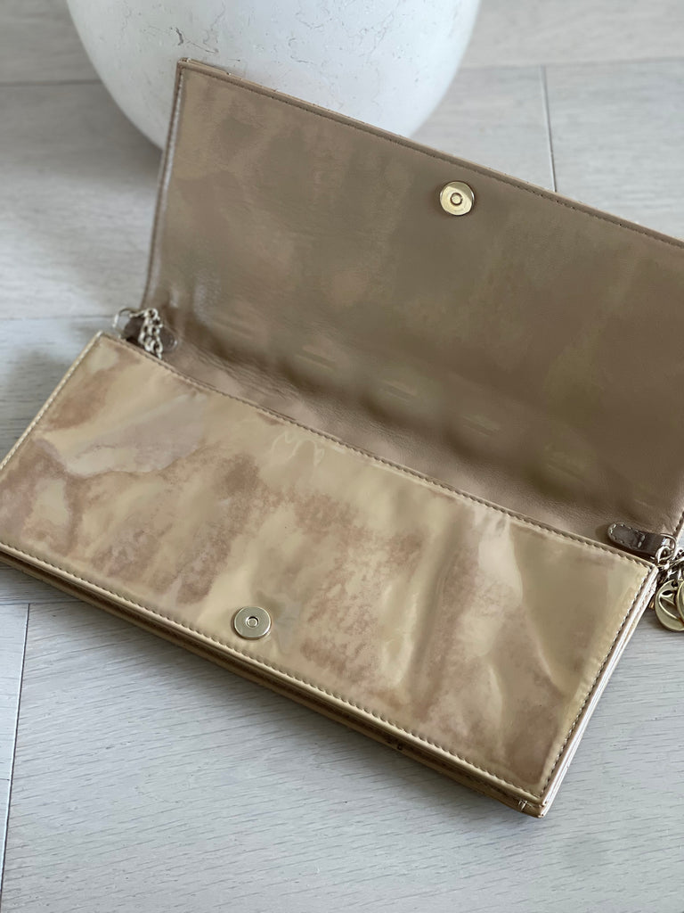 Lady Dior Cannage Wallet On Chain