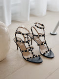 Rockstud Leather Sandals