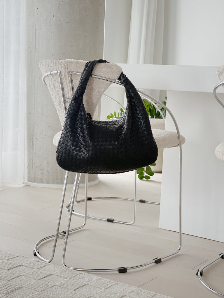 Vintage Intrecciato Leather Hobo
