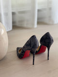 Wool Camouflage Print Pumps