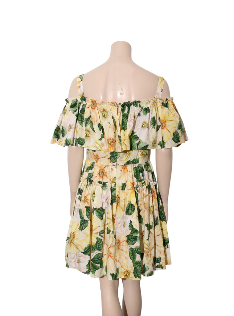 Off-Shoulder Floral Dress