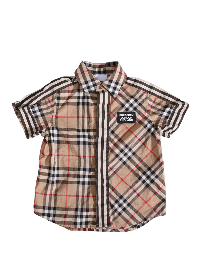 Kids Button Down Check Shirt