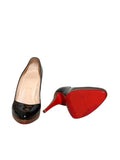 Patent Leather Round Toe Pumps