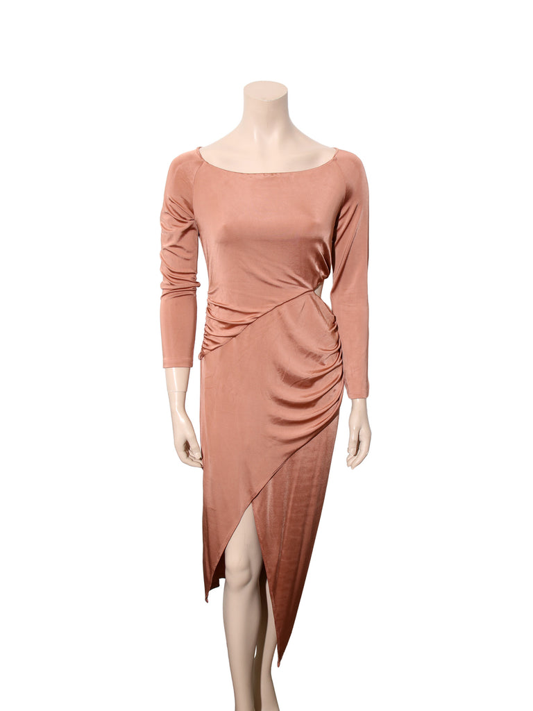 Cut Out Ruched Dress