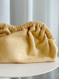 Cloud Raffia Clutch