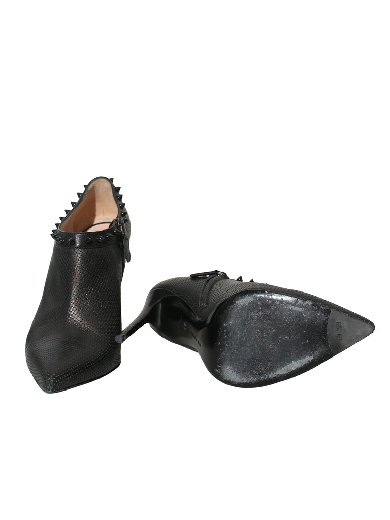 Perforated Ankle Boots