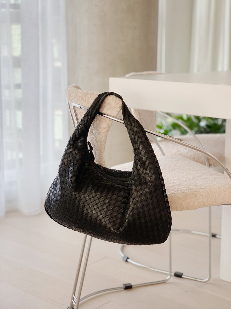 Vintage Intrecciato Leather Hobo