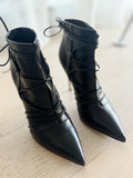 Pointed Leather Booties