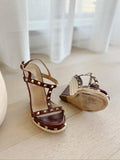 Rockstud Wedge Sandals
