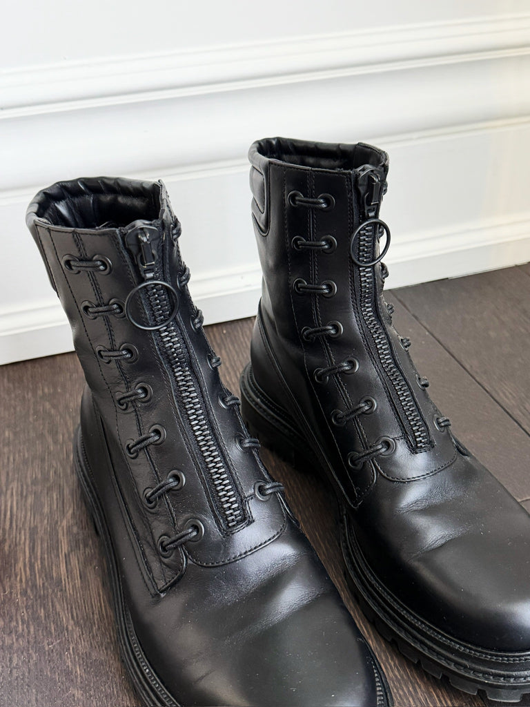 Leather Combat Boots