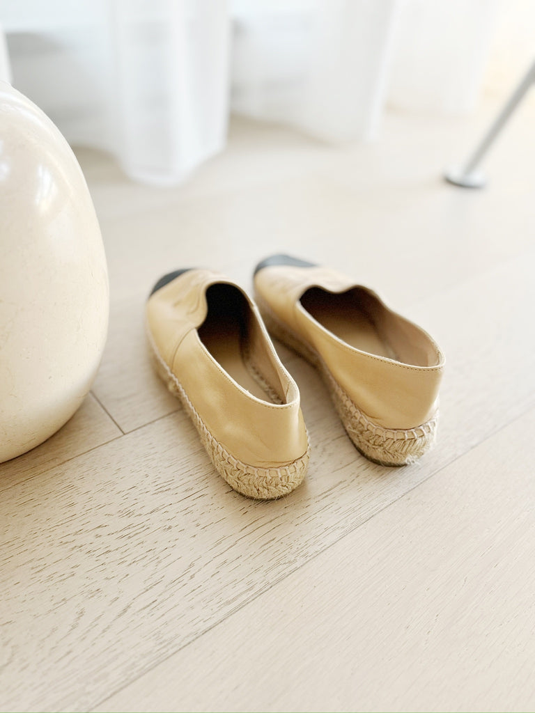 Leather Logo Espadrilles