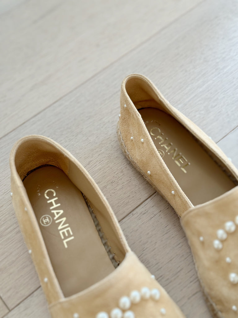 Suede Pearl Espadrilles