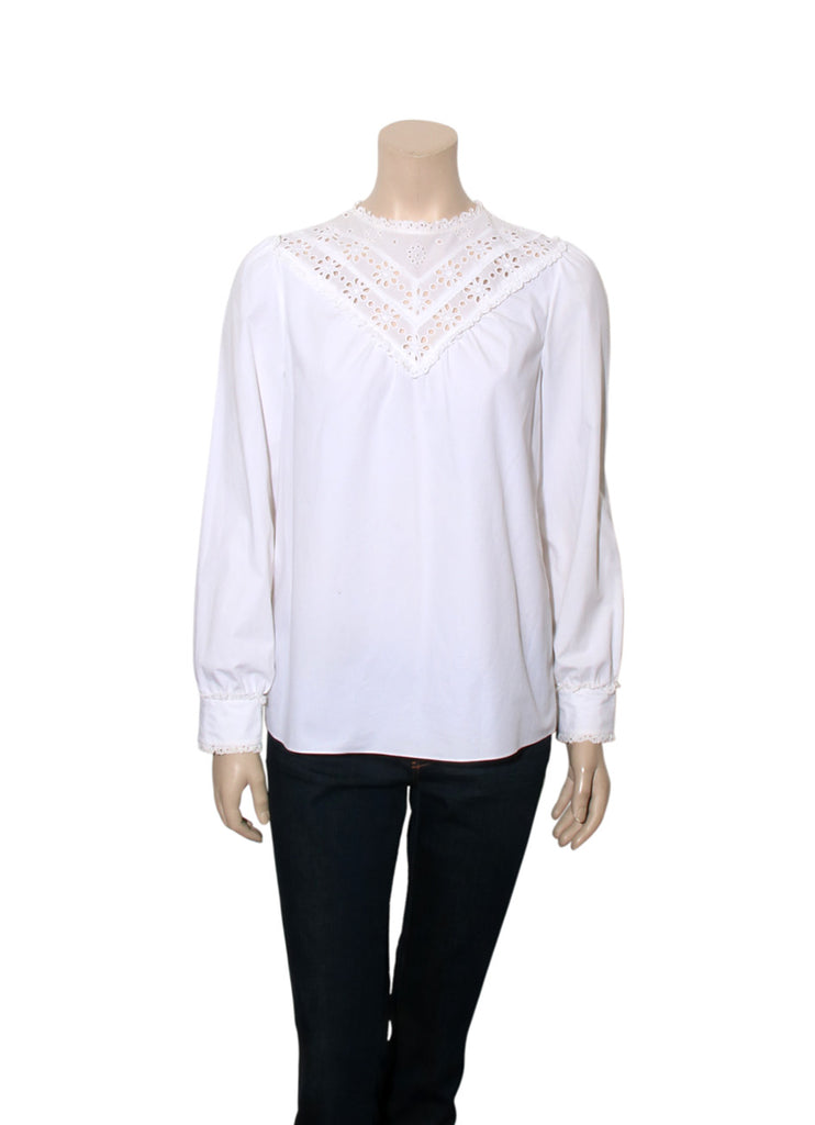 Eyelet Cotton Blouse
