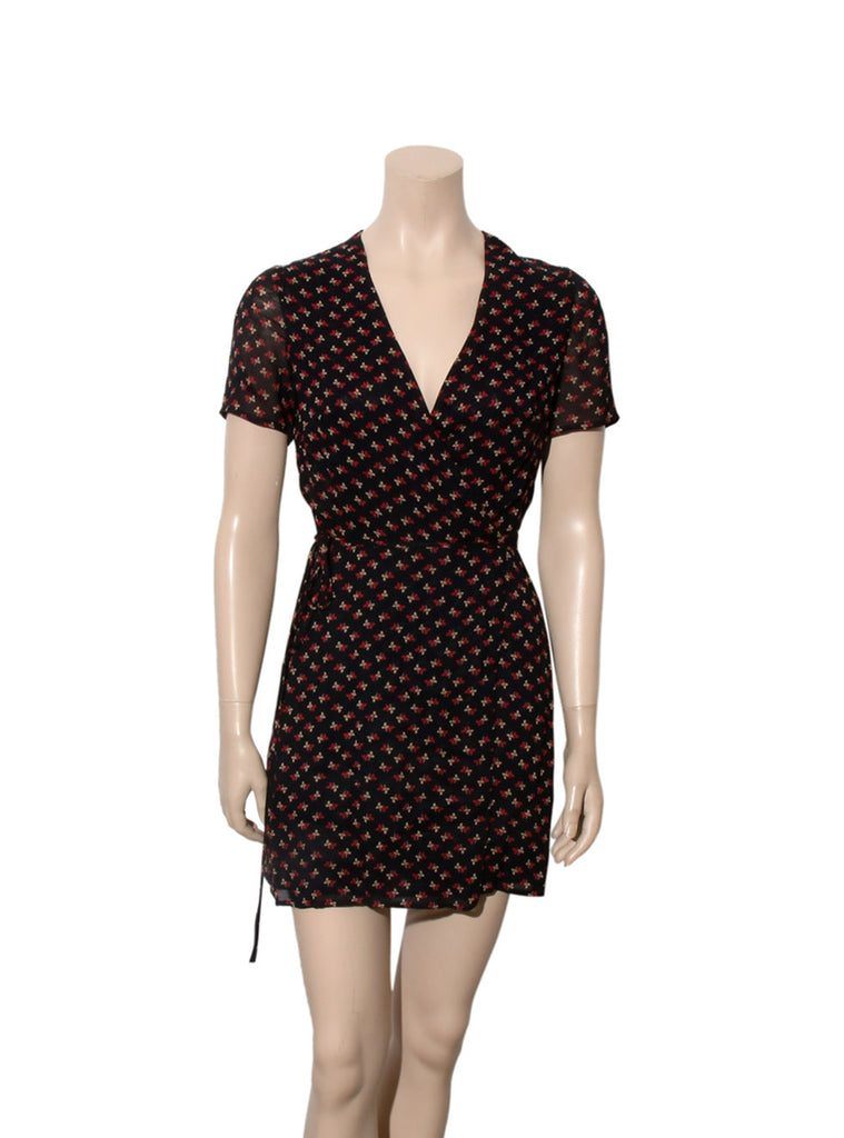 Printed Wrap Dress